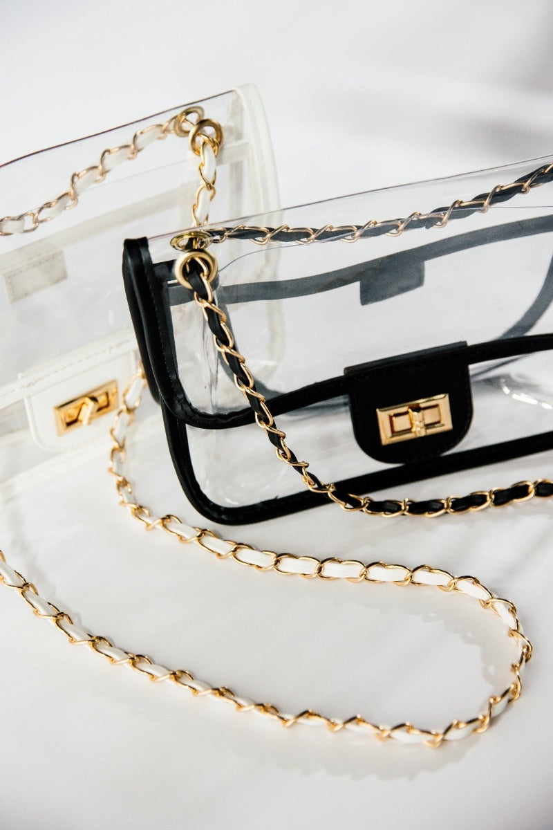 Chain Purse- Clear Crossbody