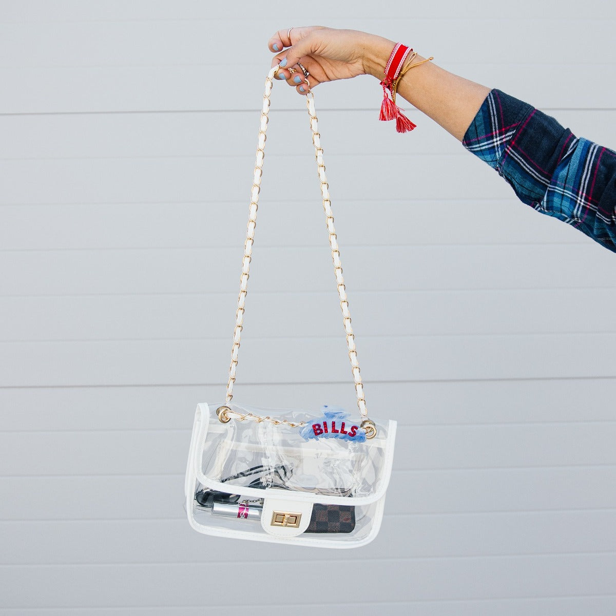 Chain Purse- Clear Crossbody