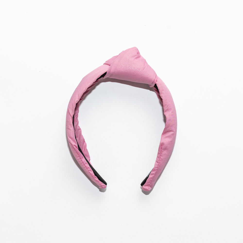 Knotted Headband- Pink Sparkle