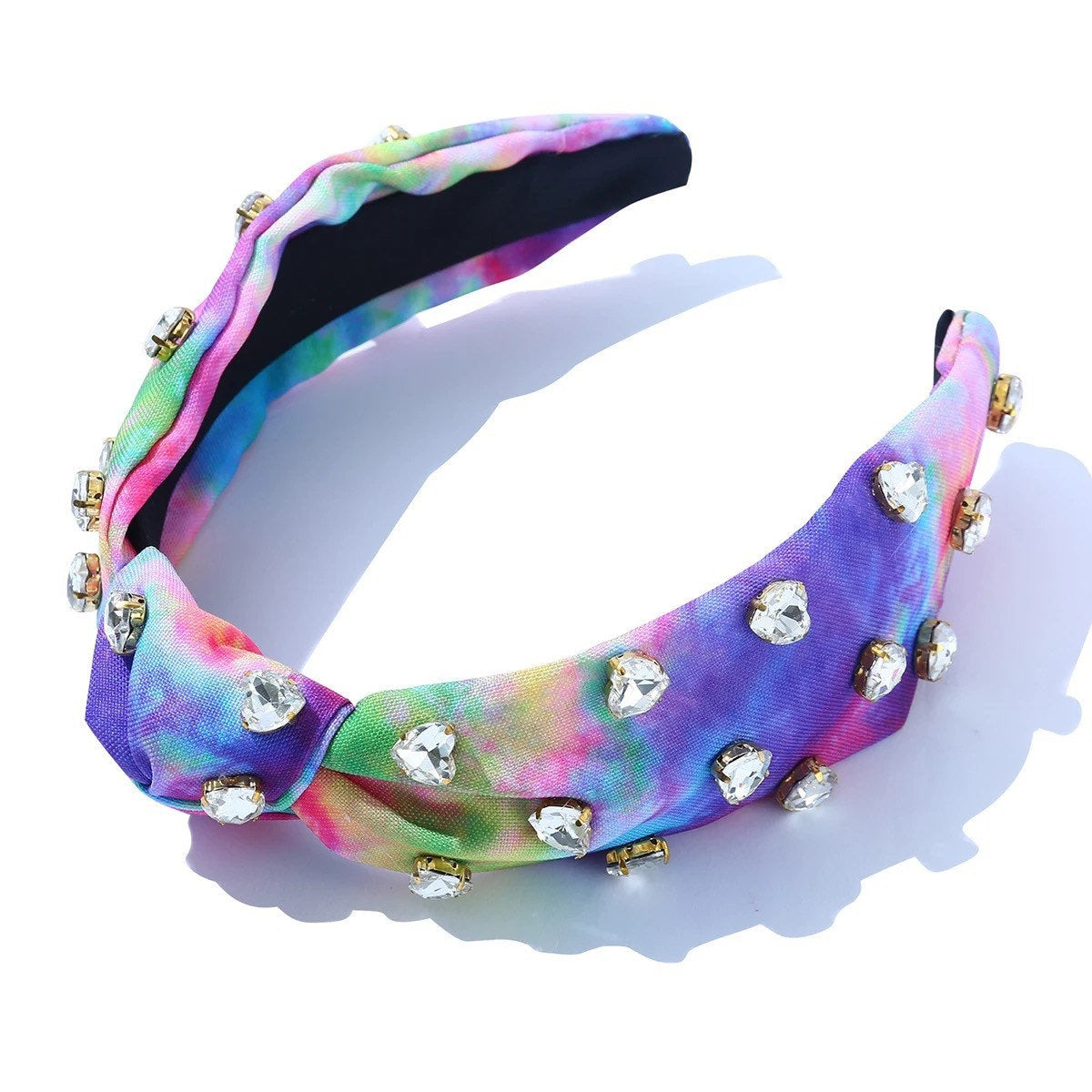 NEW Knotted Headbands- Crystal Bling Headbands with jewels- Tie Dye Headband- Easter Headband- Designer Headband- Heart Headband