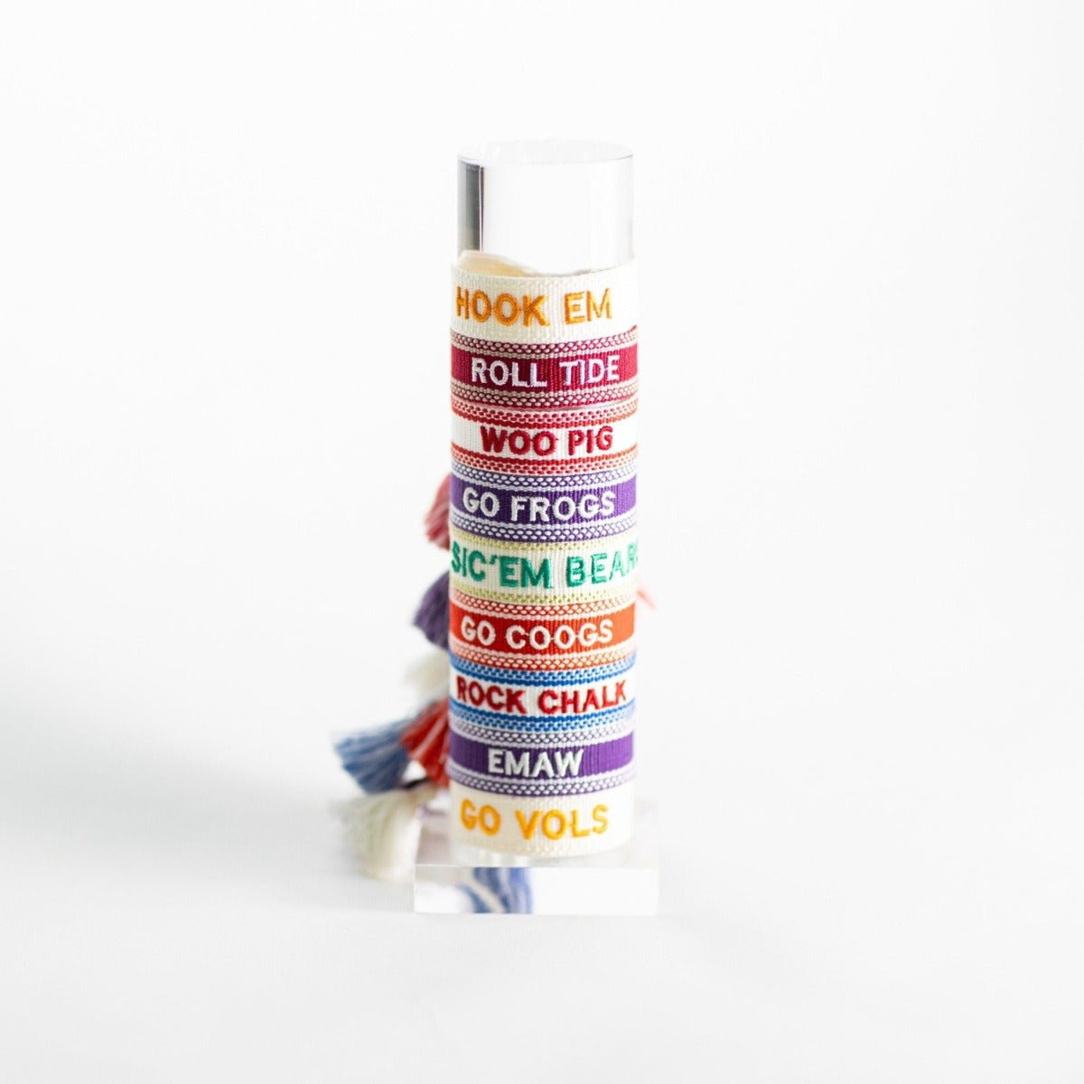 College bracelet - Embroidered bracelet - Game day bracelet- tassel bracelet - graduation gift - birthday gift - friendship bracelet