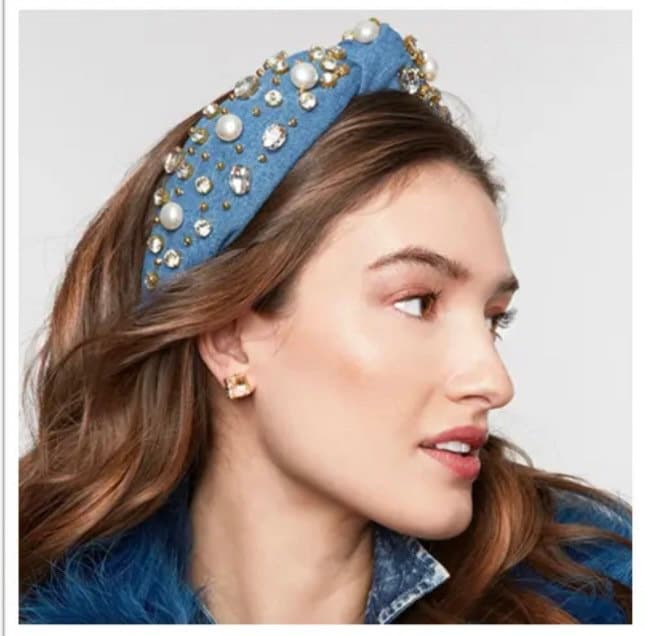 Designer Headband - Spring Headband - Jeweled Headband - Crystal Headband - Womens Headband - Mommy and Me Headband - Girls Headband